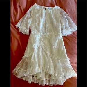 Selfie Leslie white lace dress! Worn once at bridal shower! Perfect condition